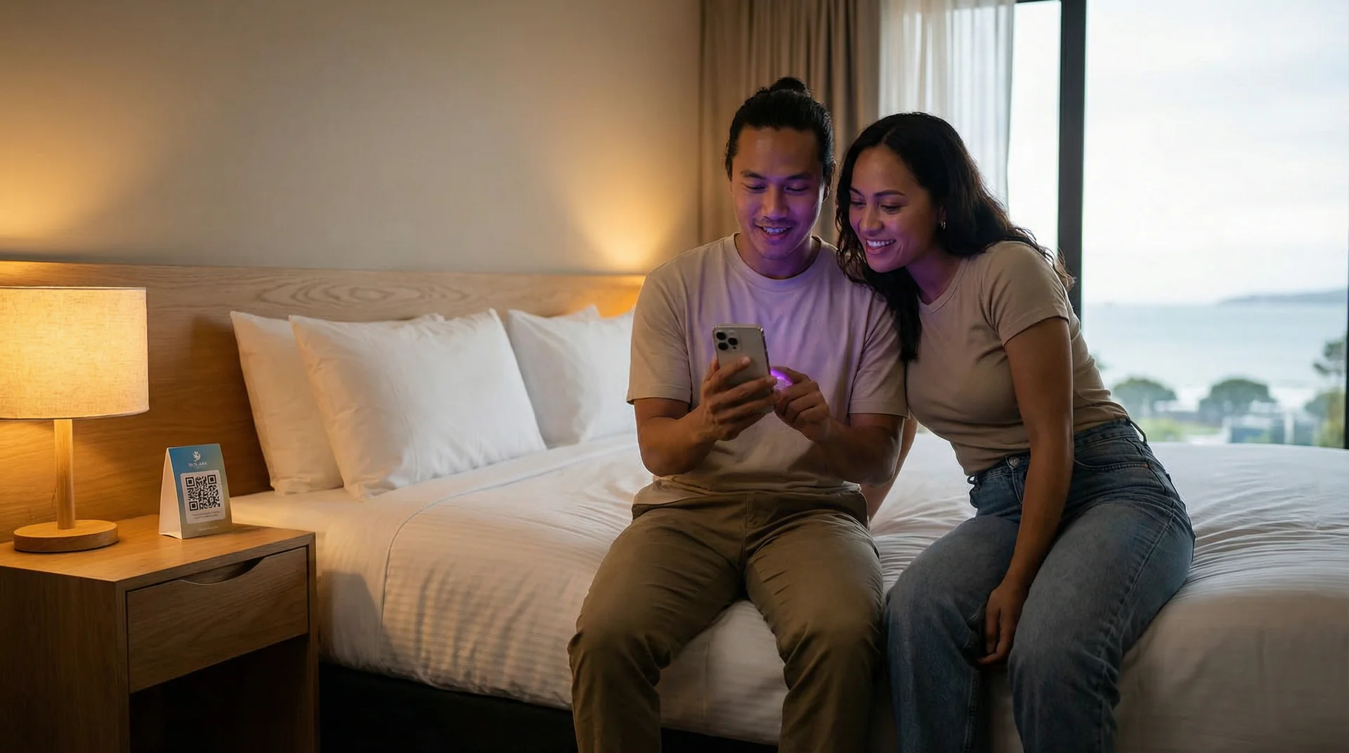 Hotel concierge using Help Genie at a boutique reception