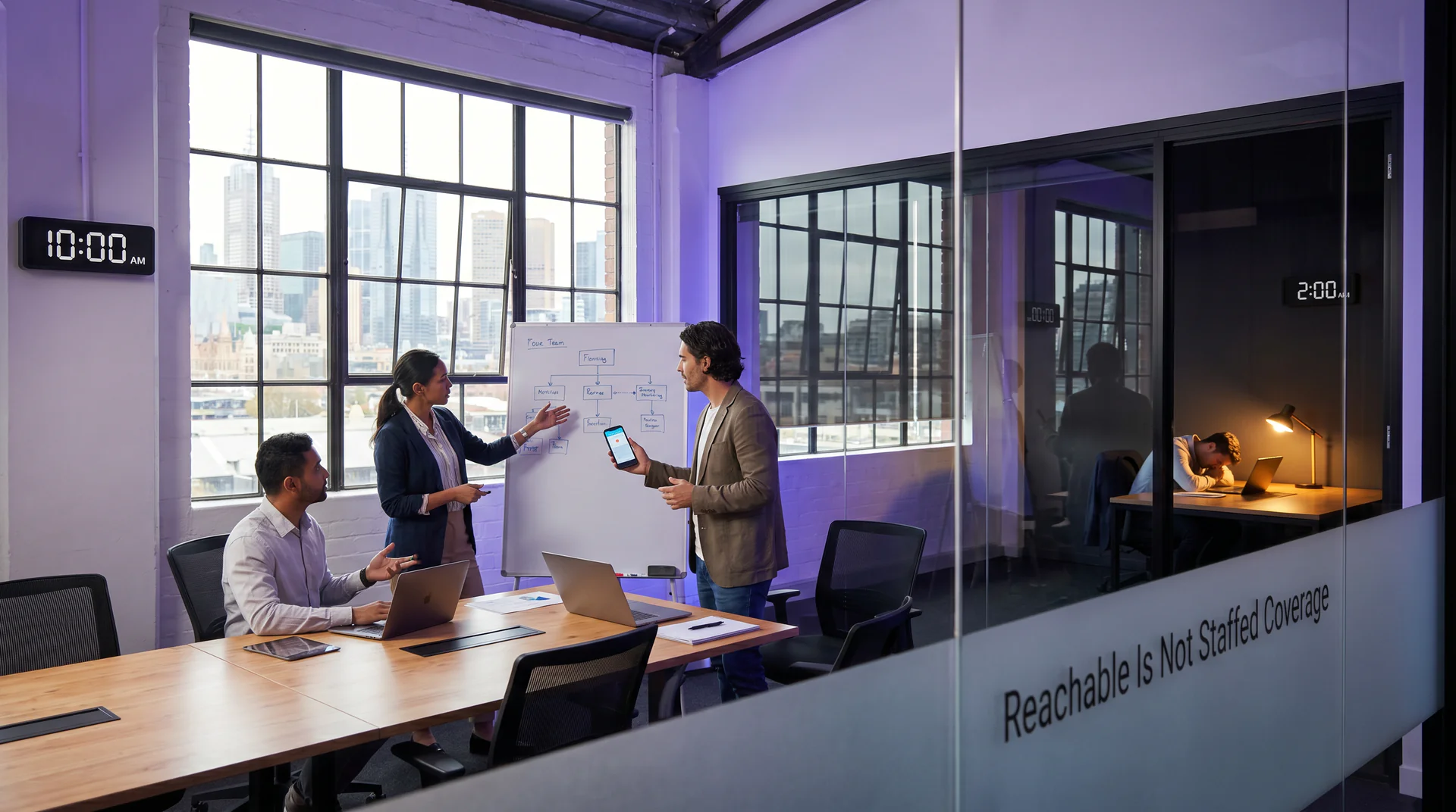 Being reachable 24/7 and having staff available 24/7 are two different things. Here's how small businesses close that gap without hiring.