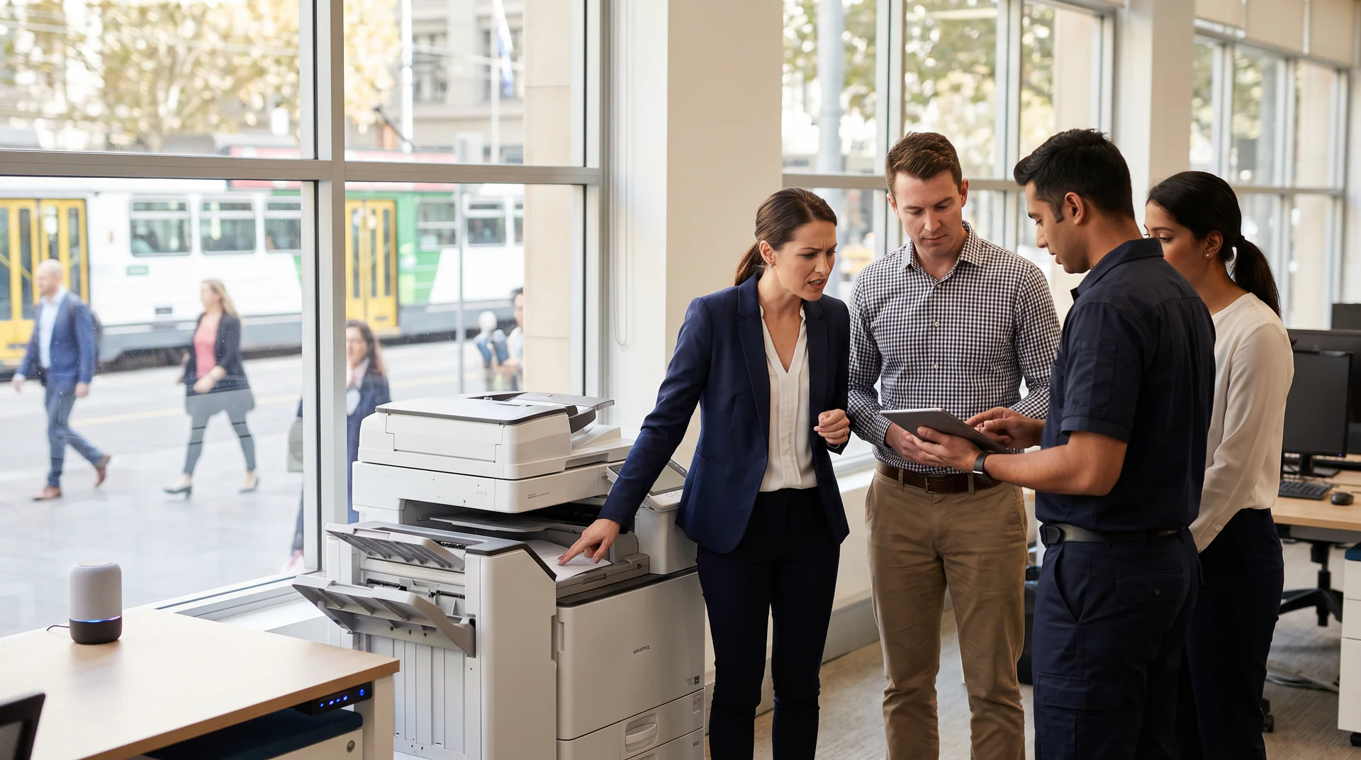 Office equipment callout costs for small businesses are driven by avoidable service calls. Voice AI is changing that math fast.