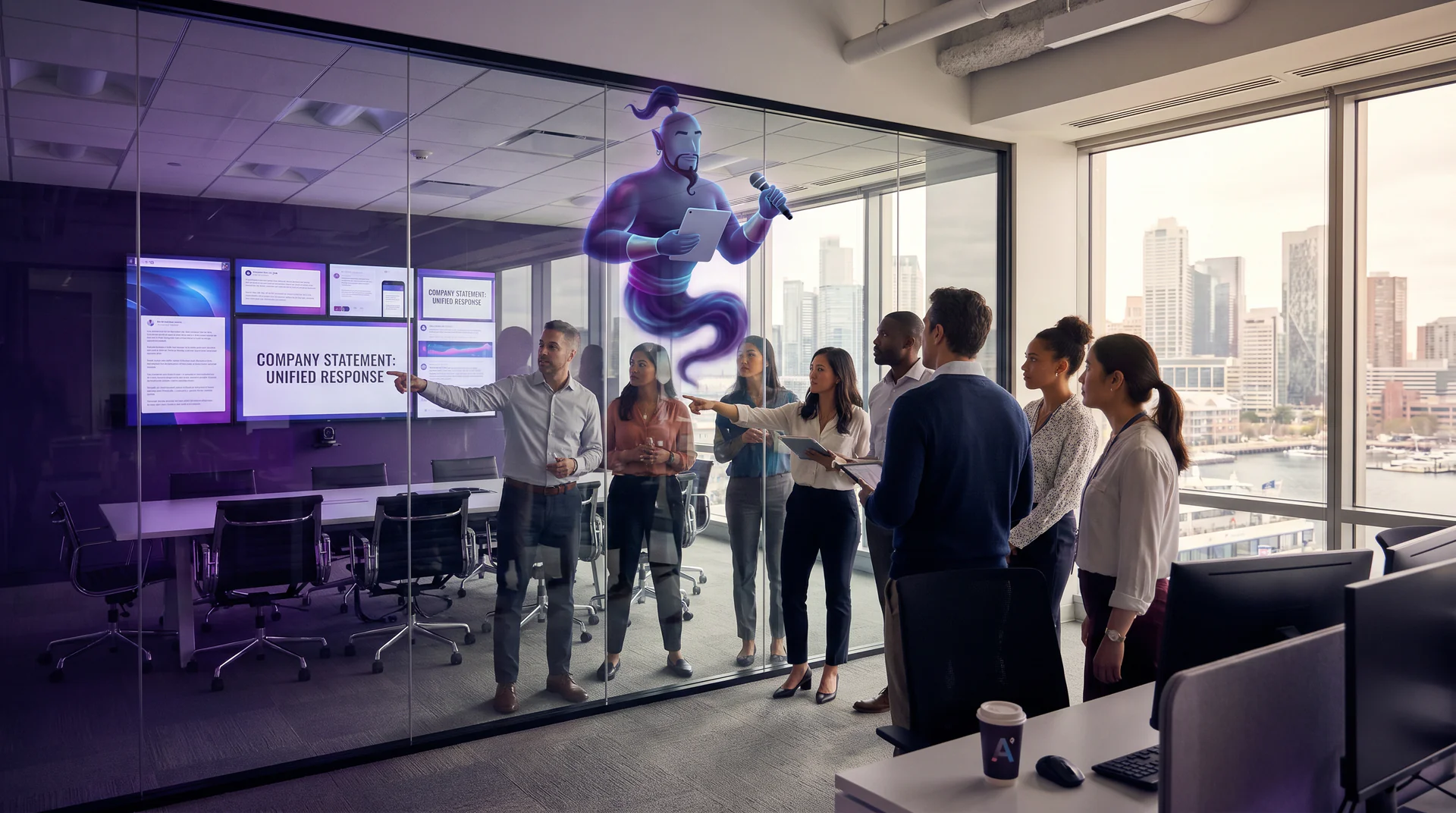 When a recall, breach, or outage hits, a crisis comms genie keeps every response consistent across staff, customers, and partners, in real time.