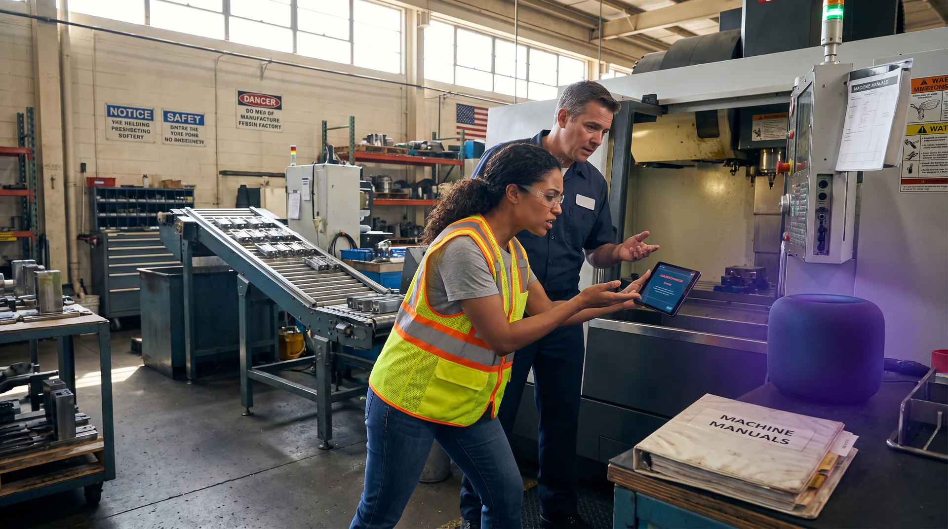 See how voice AI helps manufacturing floor operators resolve fault codes in seconds, not minutes, using a genie that knows every machine manual on the floor.