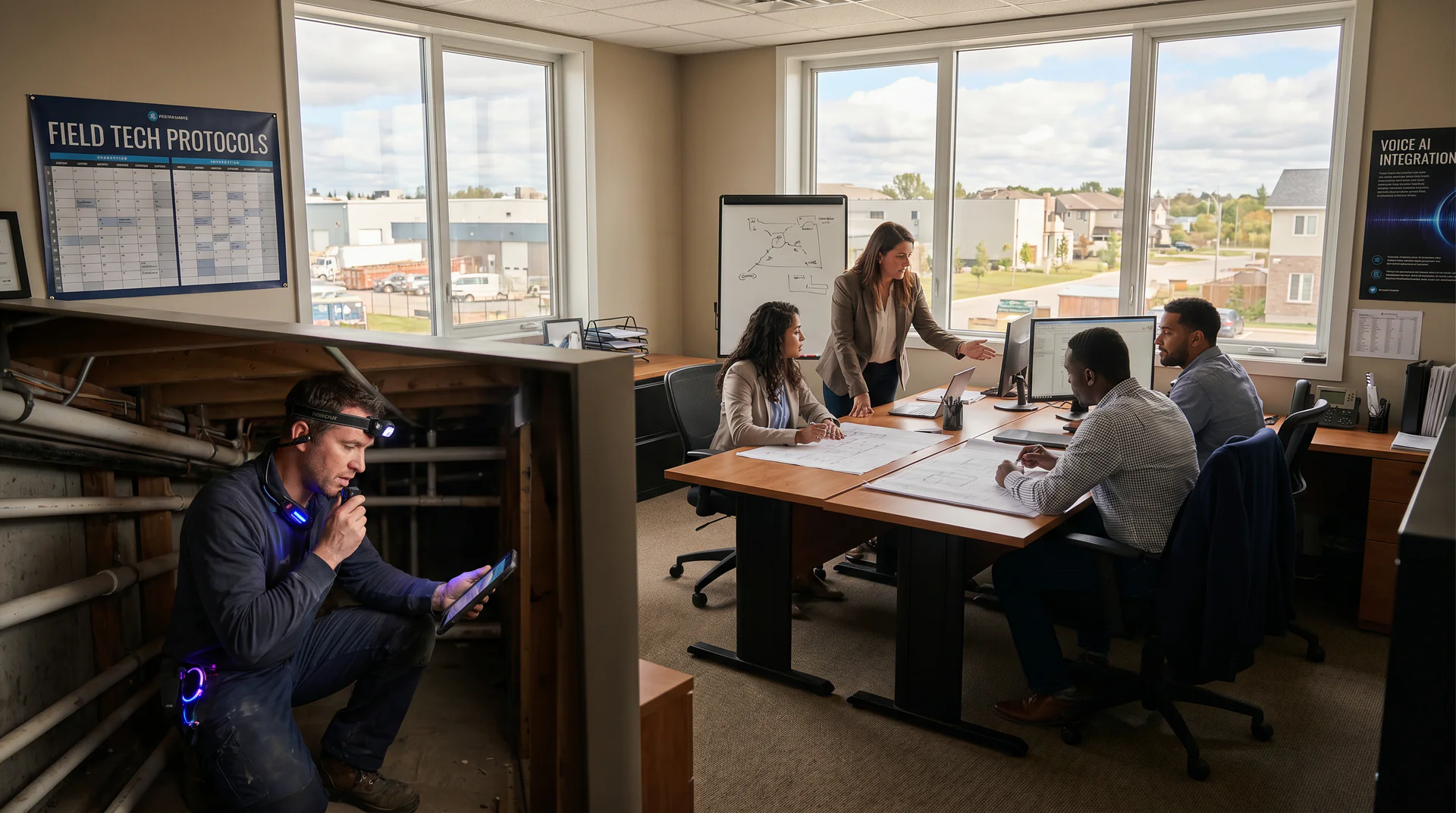 How voice AI gives field plumbers instant access to codes, manuals, and job protocols, without interrupting the office.