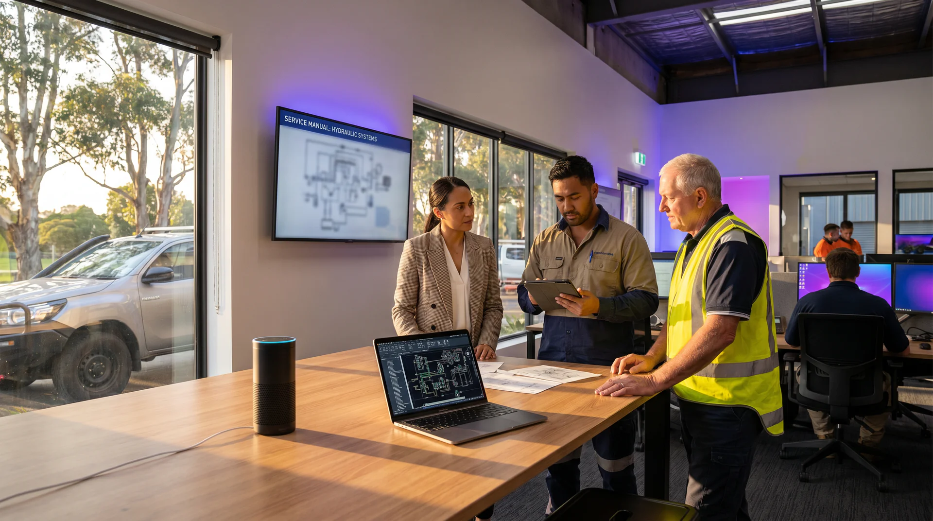 Stop losing hours to PDF searches. A voice AI genie reads your service repair manual and TSBs so your techs get the right answer in seconds, not hours.